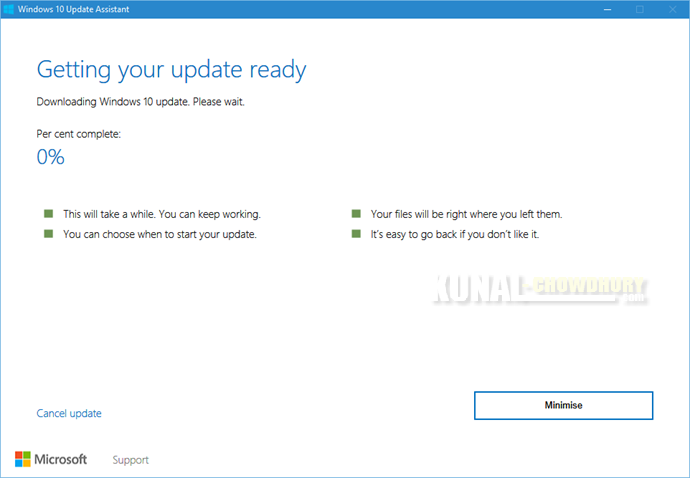 4. Getting your update ready (www.kunal-chowdhury.com)