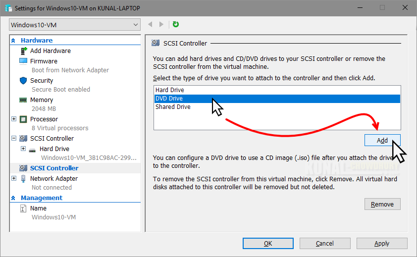 Add a DVD Drive to your SCSI Controller (www.kunal-chowdhury.com)