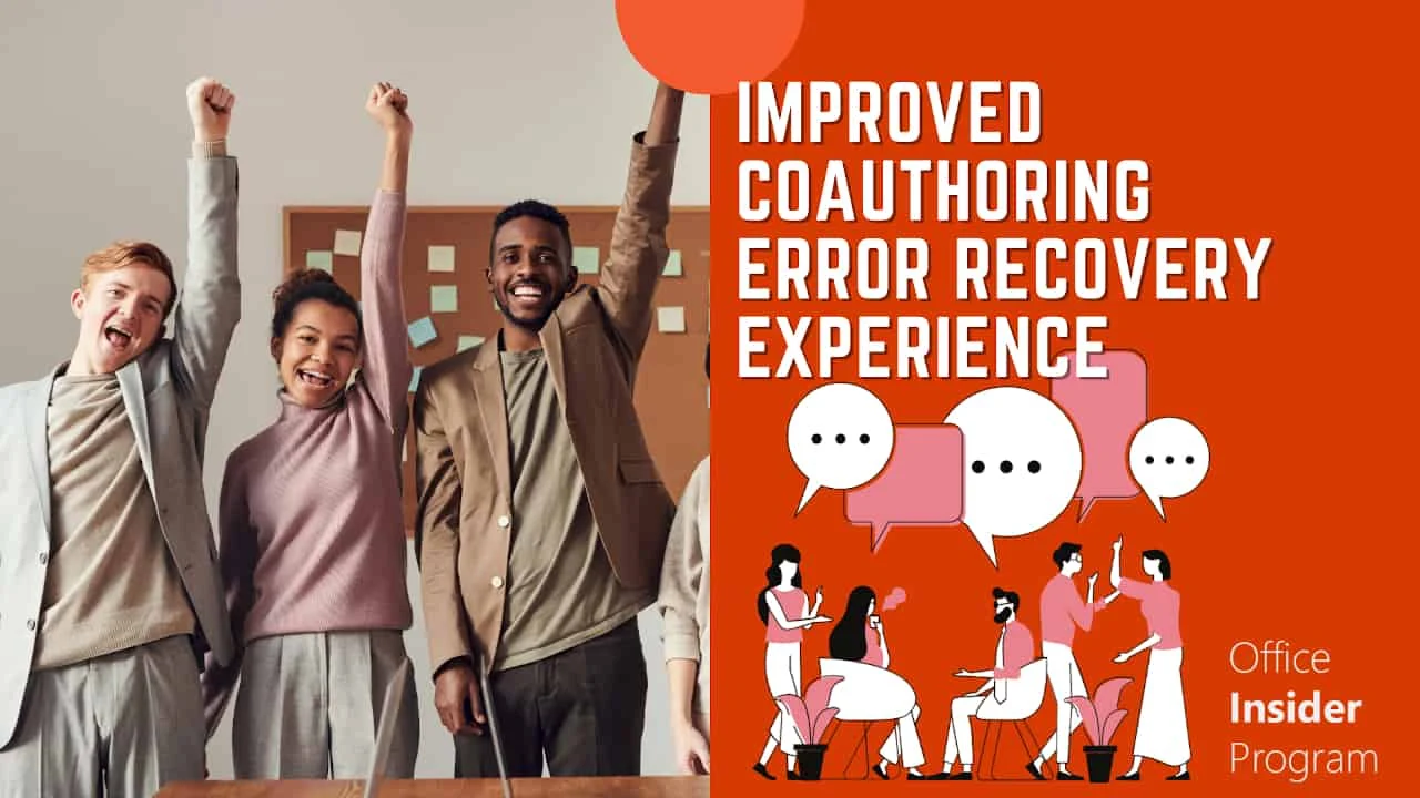 Microsoft improves coauthoring error recovery experience in MS Word