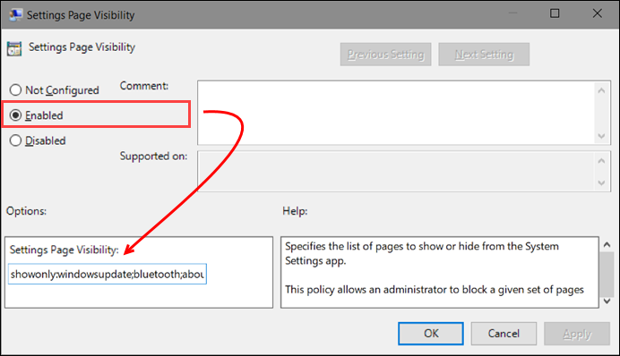 Show only selected Windows 10 Settings pages (www.kunal-chowdhury.com)