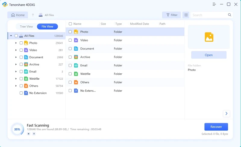 Recover Data from USB Drive That Says “Please Insert a Disk into Removable Disk” with Tenorshare 4DDiG