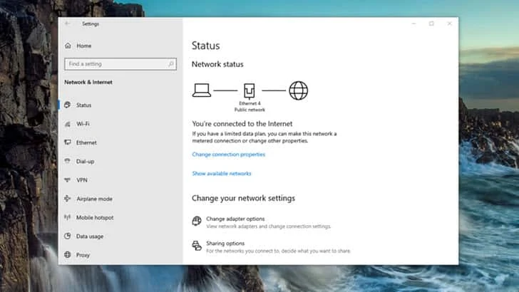 How to set an Ethernet network as metered connection on Windows 10 to save internet bandwidth?