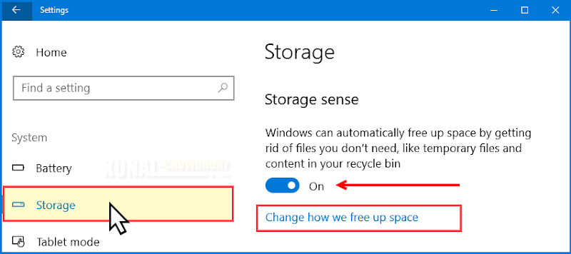 Windows 10 Storage Settings (www.kunal-chowdhury.com)