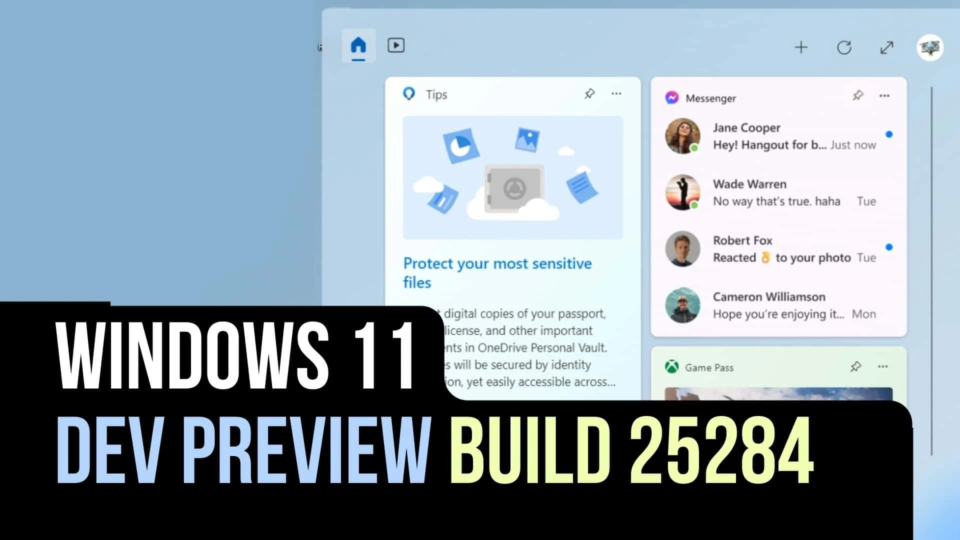 Windows 11 build 25284 adds more Widgets