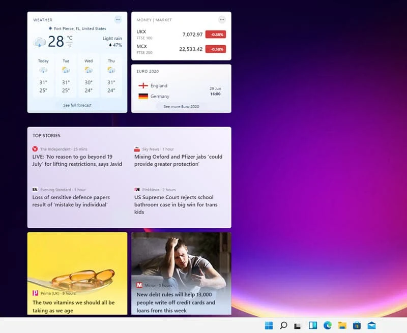 Windows 11 Widgets